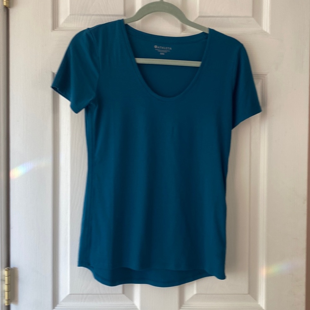 Athleta Dark Green Tee/Top